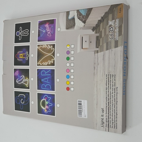 Anime Yellow and White Neon Light Sign New In Box! - Picture 16 of 16